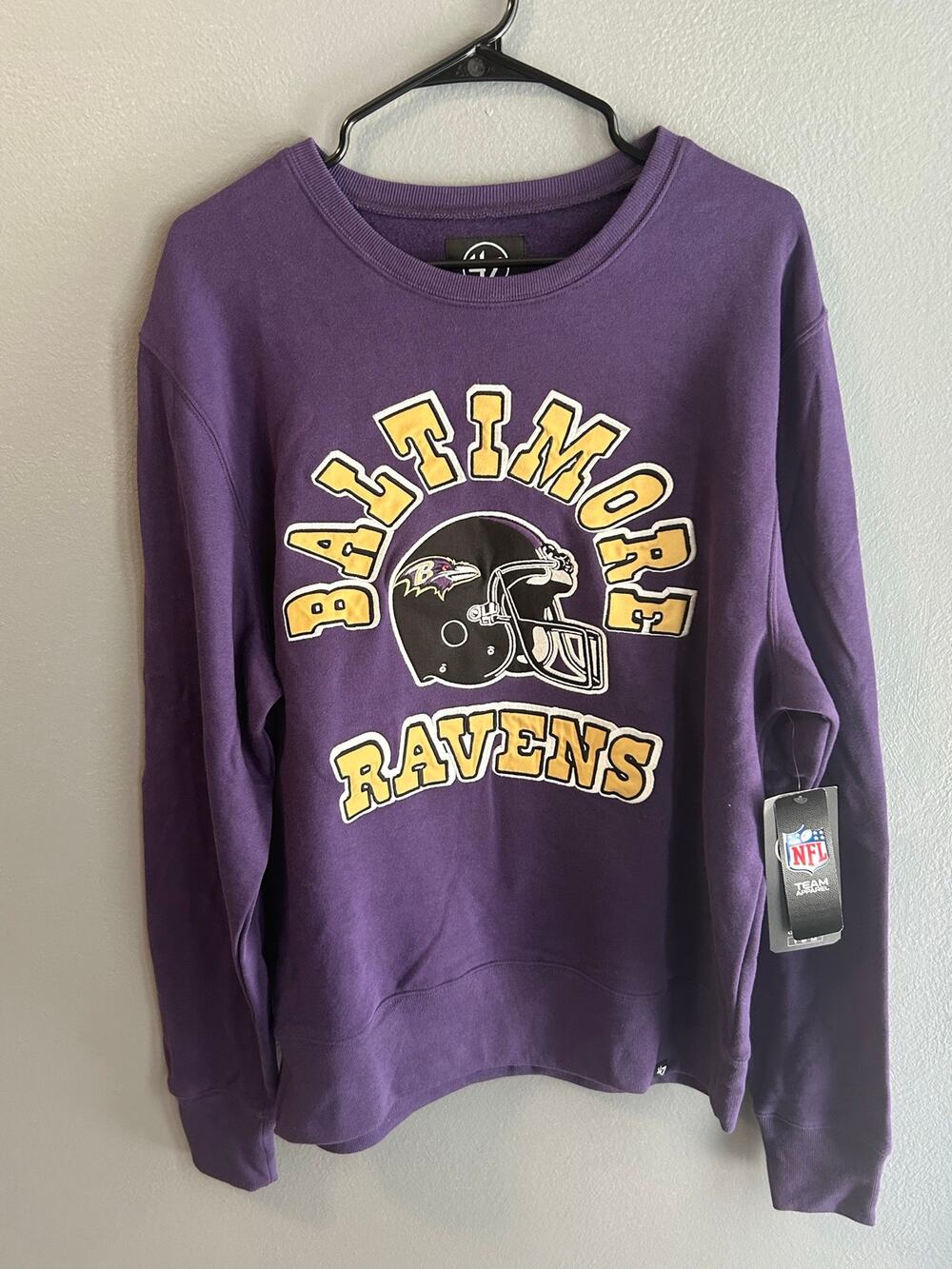 Baltimore Ravens '47 Brand Large Purple Crewneck Sweatshirt (NWT)